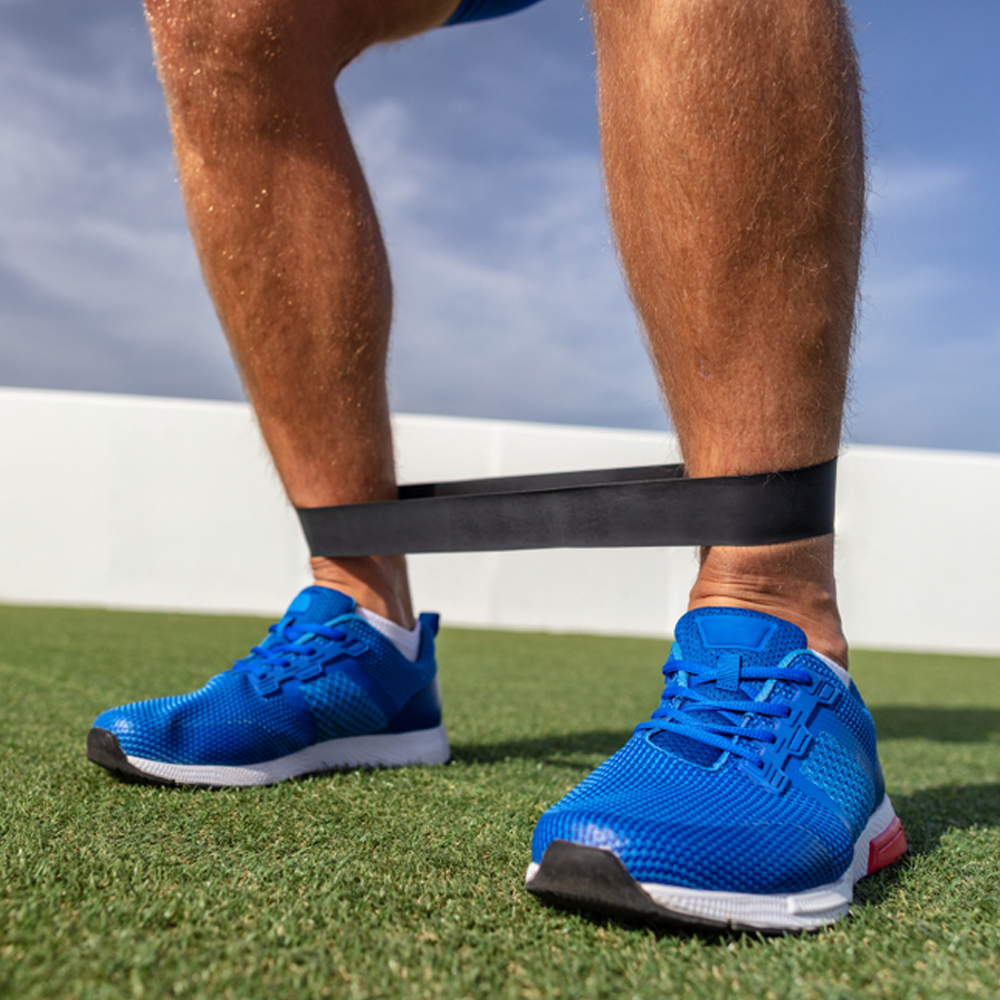 عجلة البطن الرياضية مع مجموعة أحزمة المقاومة