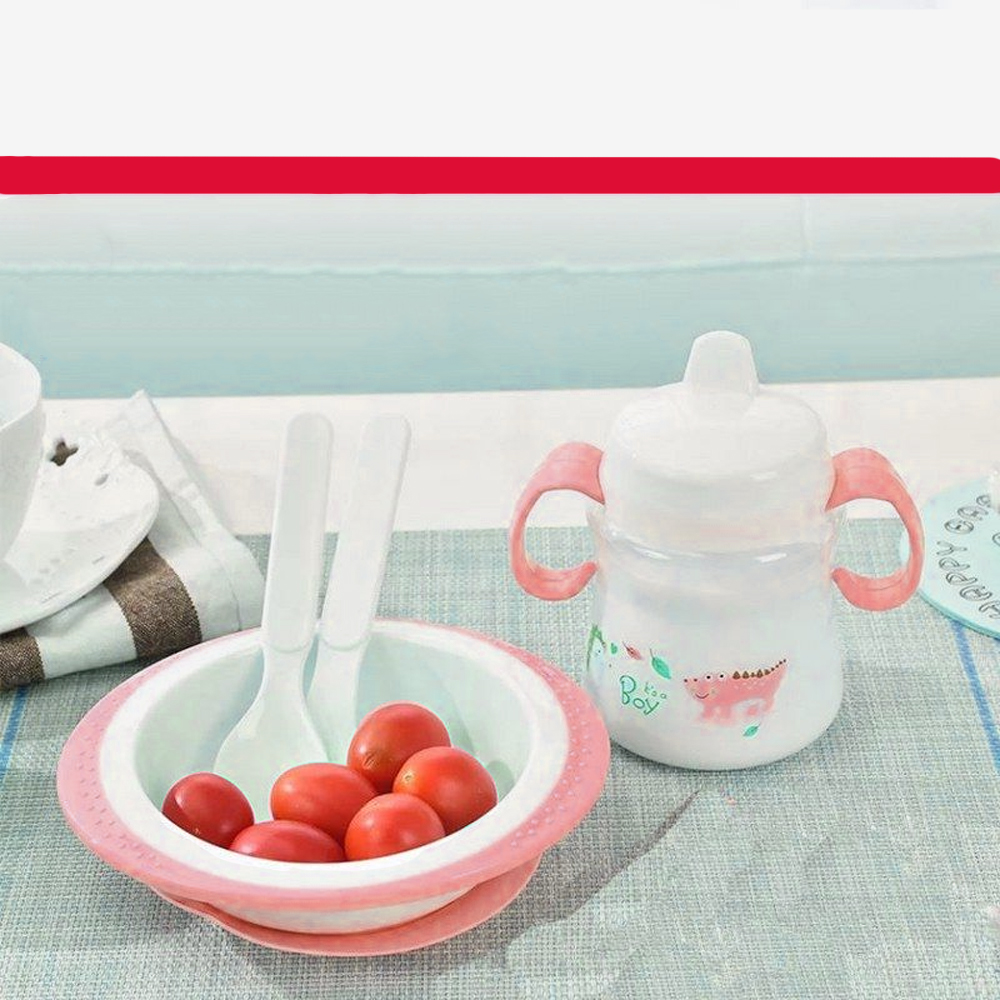 مجموعة تغذية 10 قطع و بافته سيليكون بناتي