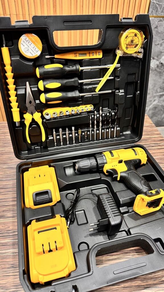 شنيور لاسلكى ببطاريتين 24 فولت 33 قطعة