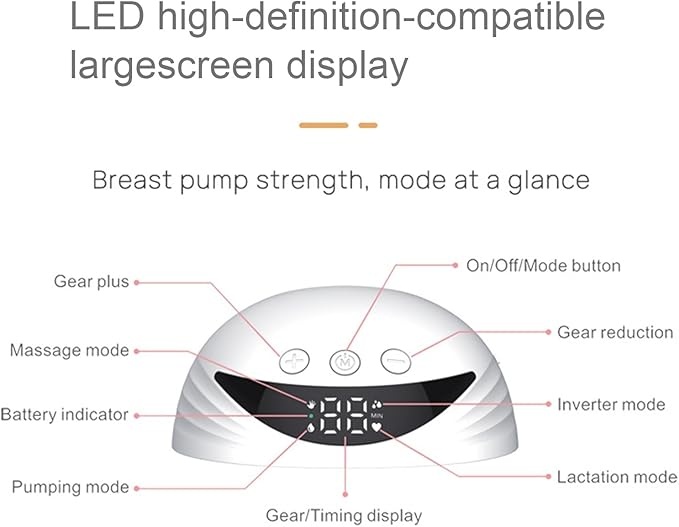 مضخة كهربائية لاسلكية للرضاعة الطبيعية - قطعه واحده