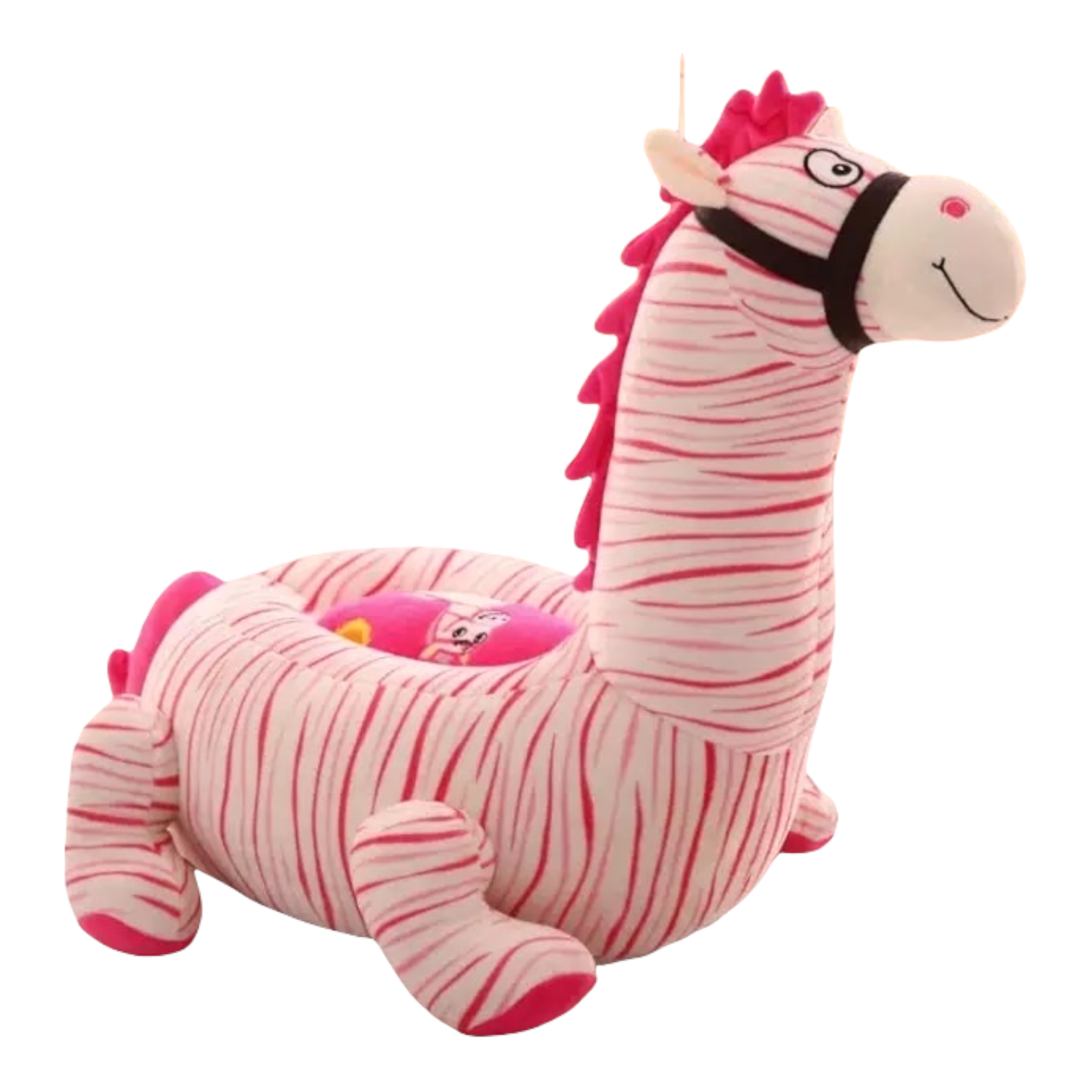 كرسي بمسند لتعليم الاطفال الجلوس حصان