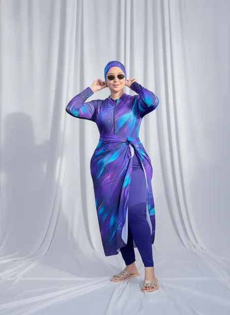 👑 بوركيني "أورورا" الملكي  💜