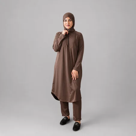 بوركيني راقي للسباحة المحتشمة