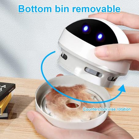 مكنسة كهربائية للطاولة الصغيرة من Aoreun، مكنسة كهربائية للطاولة قابلة لإعادة الشحن عبر USB، مكنسة كهربائية صغيرة محمولة لاسلكية، منظف غبار بقوة شفط عالية مع فرش كابل شحن لسطح المكتب والمكتب