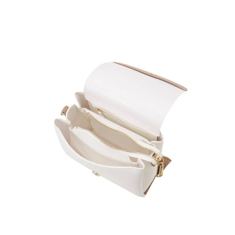 Valentino Bags – ALEXIA Crossbody Bag – Bianco/Cuoio