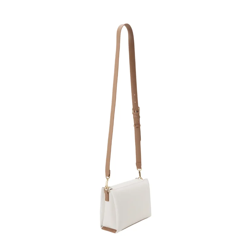 Valentino Bags – ALEXIA Crossbody Bag – Bianco/Cuoio