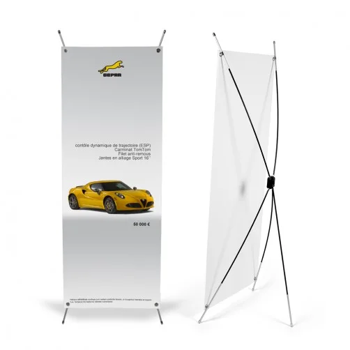 XBanner (Bannière) publicitaire Portable en aluminium 60x160cm