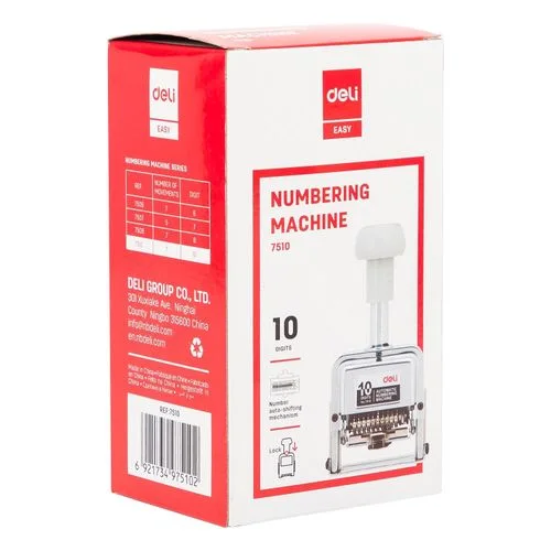 Deli AUTOMATIC NUMBERING MACHINE 7510 NUMBER AUTO-SHIFTING MECHANISM