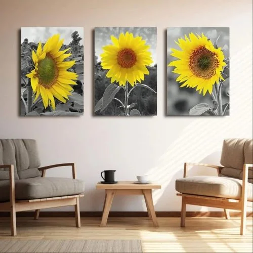 لوحة فنية حائطية حديثة من 3 قطع