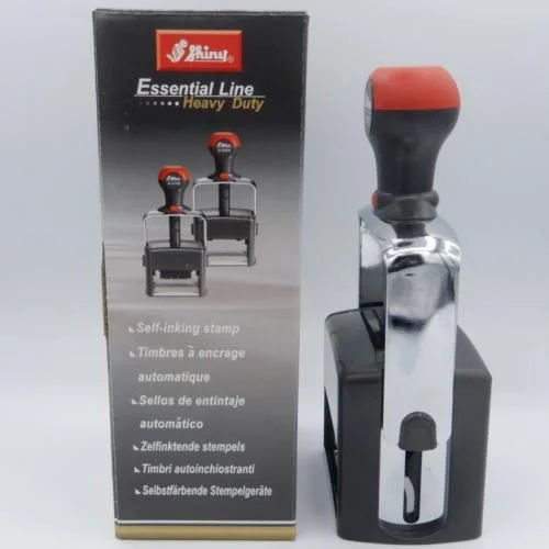 Shiny Cachet mécanique composé d'un dateur avec champ de texte H-6108