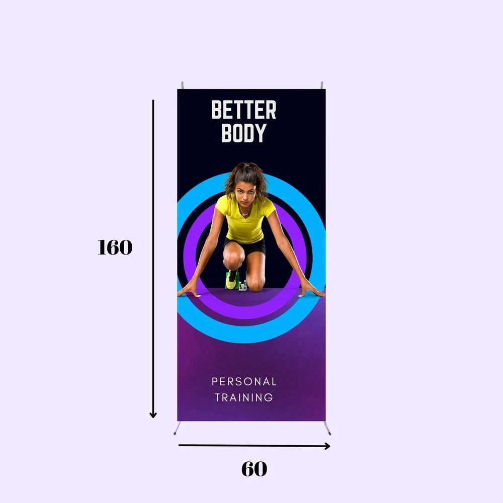 XBanner (Bannière) publicitaire Portable en aluminium 60x160cm