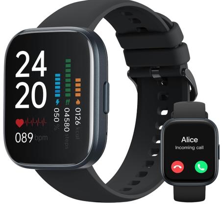 ساعة ذكية TRUEFREE للرجال والنساء مع بلوتوث Call 1.96 بوصة شاشة تعمل باللمس كاملة مع جهاز مراقبة النوم بالأكسجين في الدم لمعدل ضربات القلب ، متتبع نشاط مقاوم للماء IP68 لهواتف Android و IOS