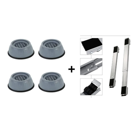 حاملة الثلاجة + 4 أرجل ألة الغسيل