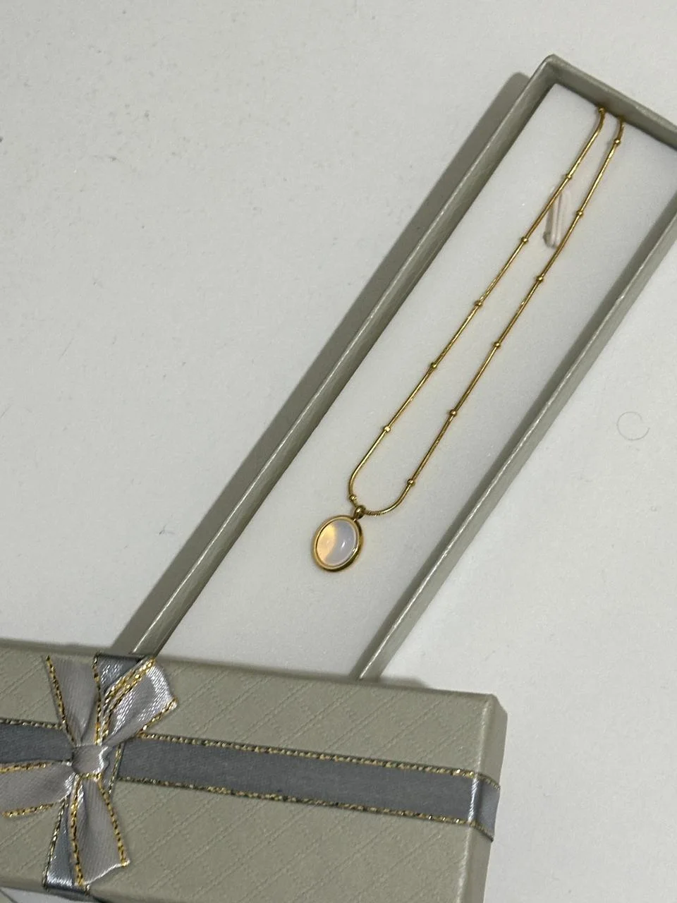 Collier Moonstone Bleu ciel ☁️