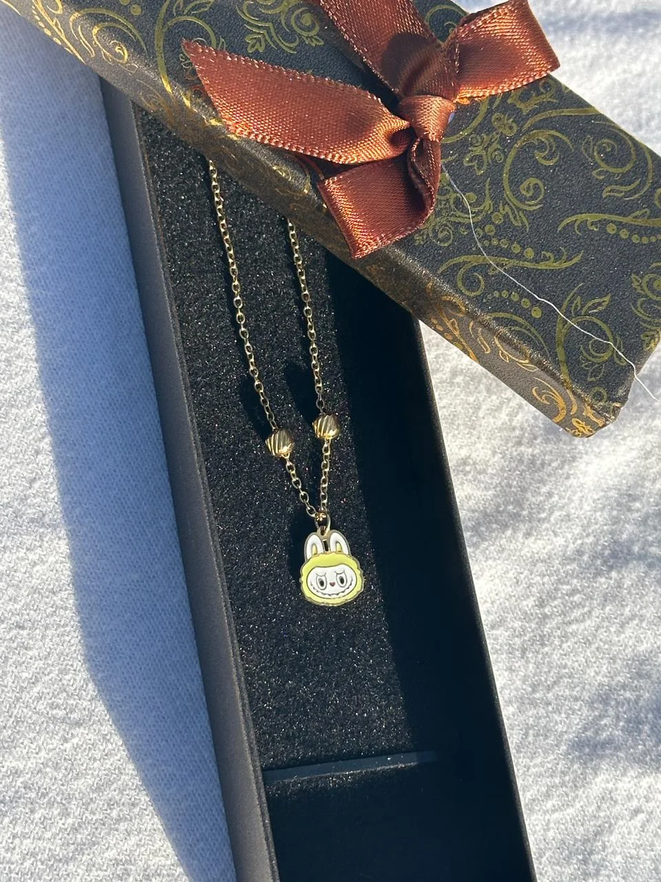 Collier Labubu jaune🌟🐰