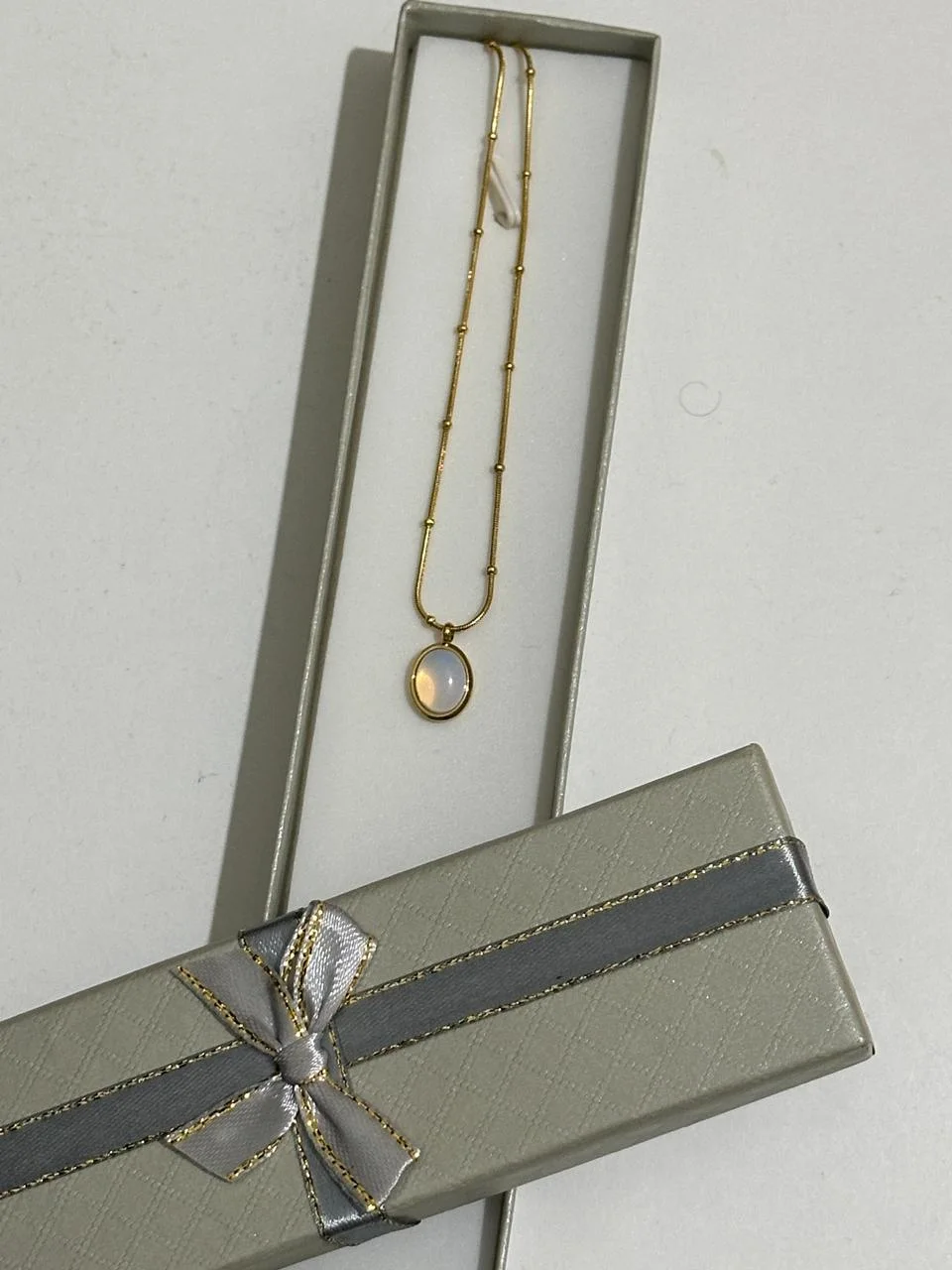 Collier Moonstone Bleu ciel ☁️