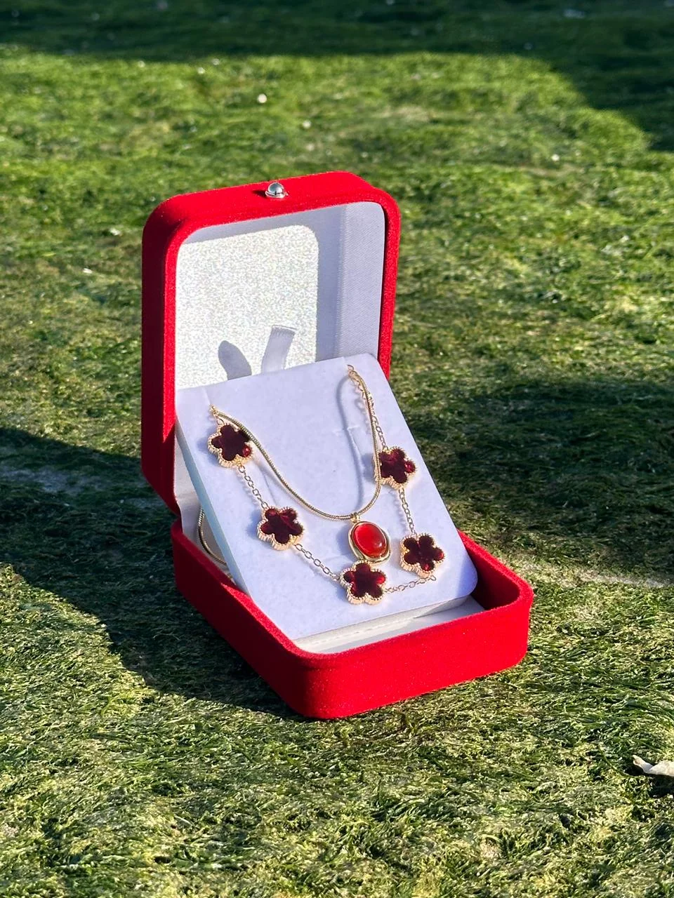 ✨ Pack de bijoux élégant Rouge & Bordeaux ✨