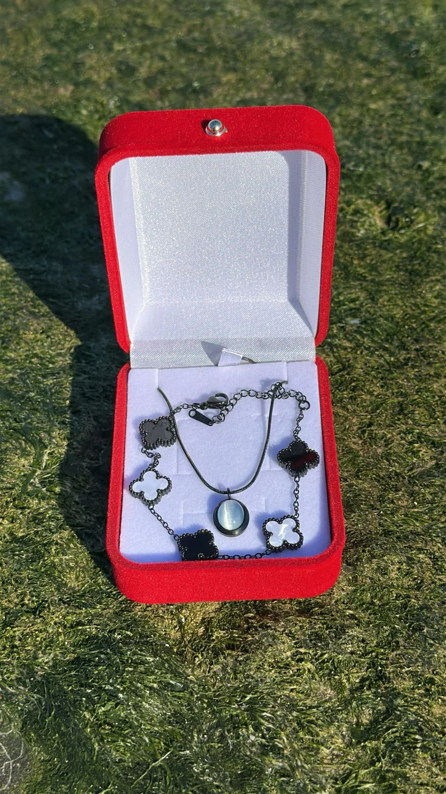 🖤 Pack de bijoux élégant pour homme Bleu Ciel & Noir / Blanc💙