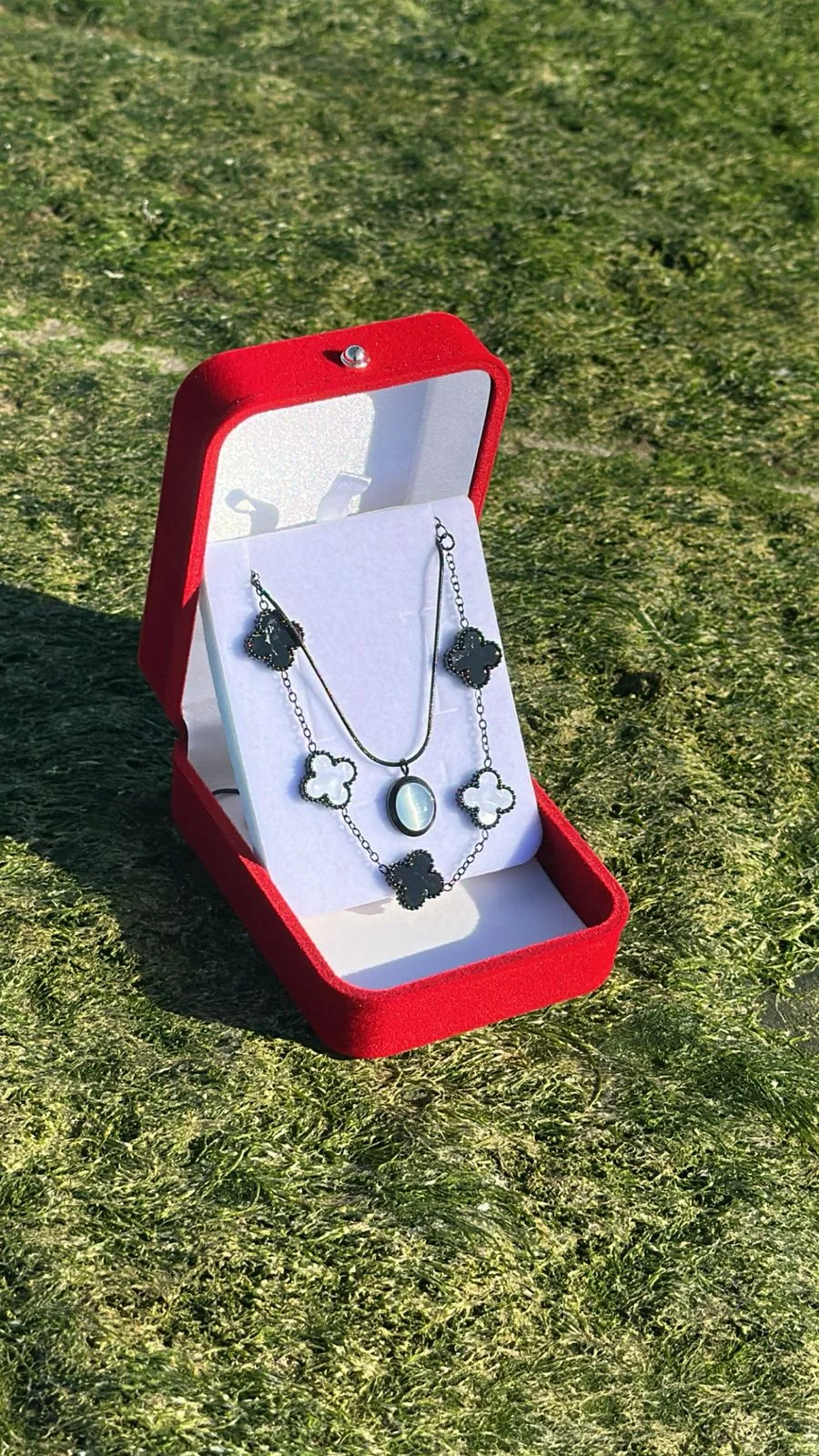 🖤 Pack de bijoux élégant pour homme Bleu Ciel & Noir / Blanc💙