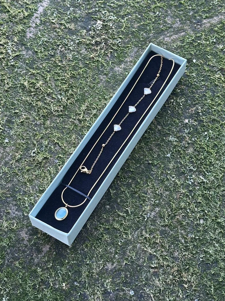 ✨ Pack de bijoux élégant couleur bleu ciel 💙