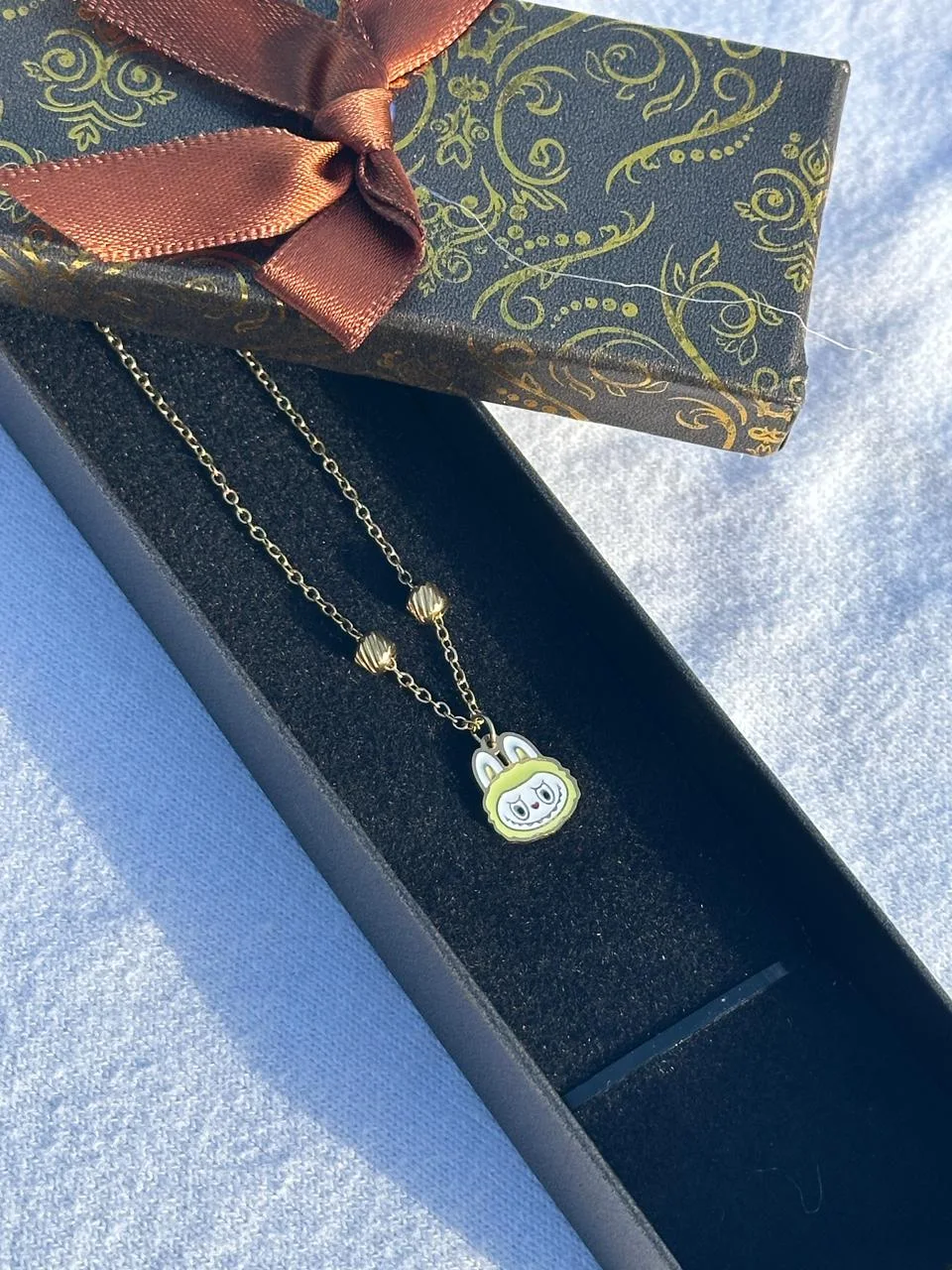 Collier Labubu jaune🌟🐰