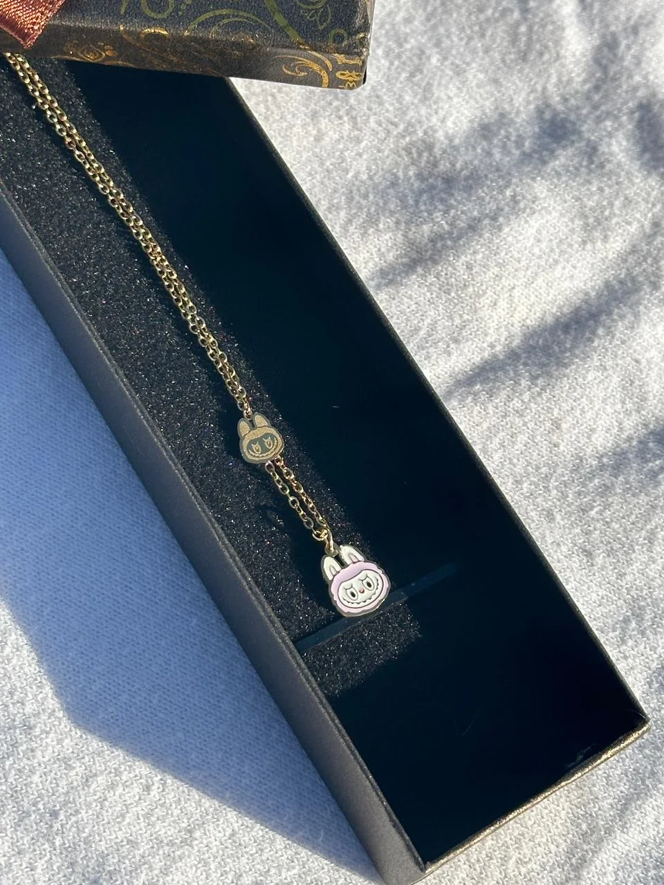 ✨ Collier Labubu –violet clair💜