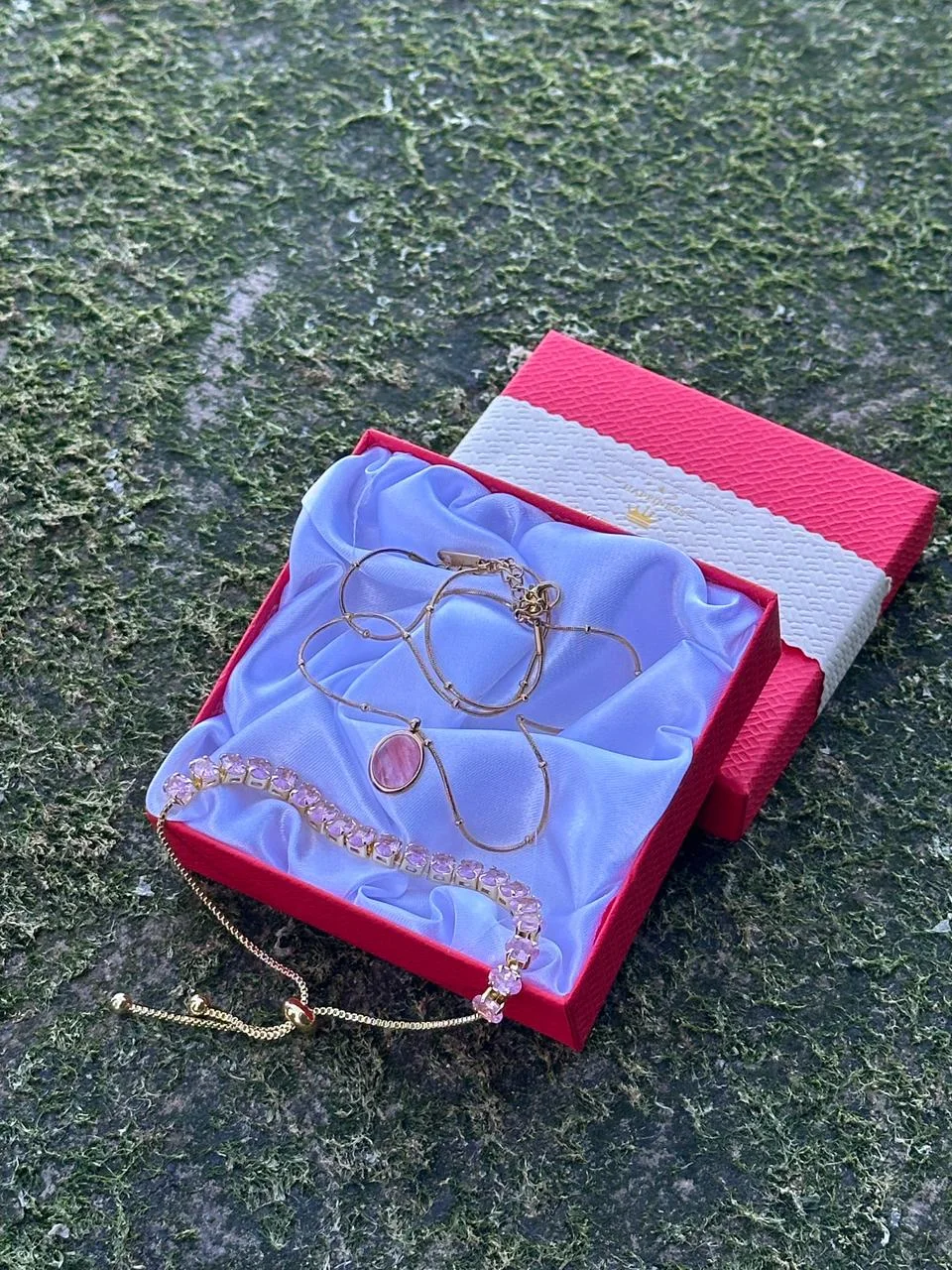 ✨ Pack de bijoux élégant couleur rose saumon ✨