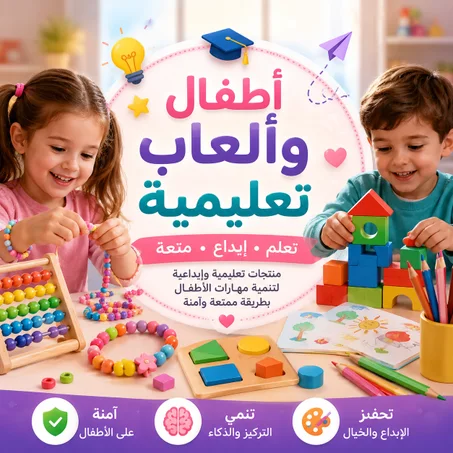أطفال وألعاب تعليمية