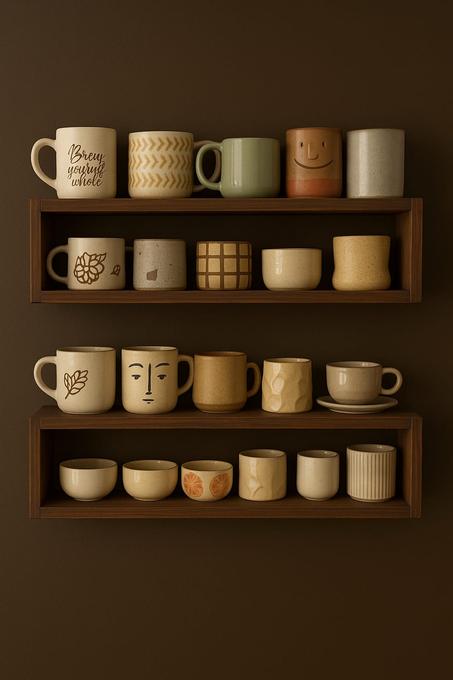 رفوف خشبية حائطية للحمام والغرف والمطبخ