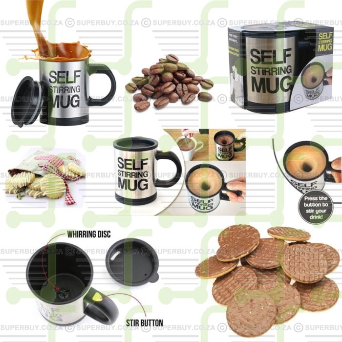 Mug Magique self stirring mug tas coffe