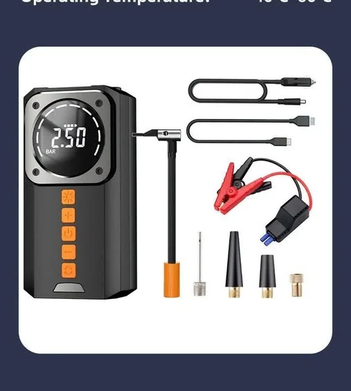 COMPRESSEUR & BOOSTER DE DÉMARRAGE 4-EN-1