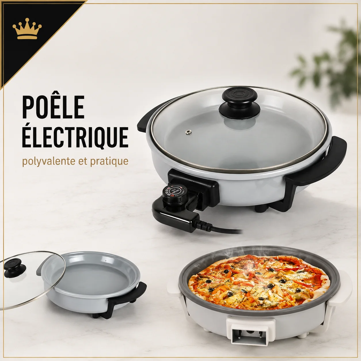 Poêle à Pizza Électrique