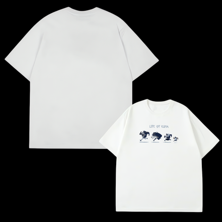 Kuma White/Black oversized t-shirt