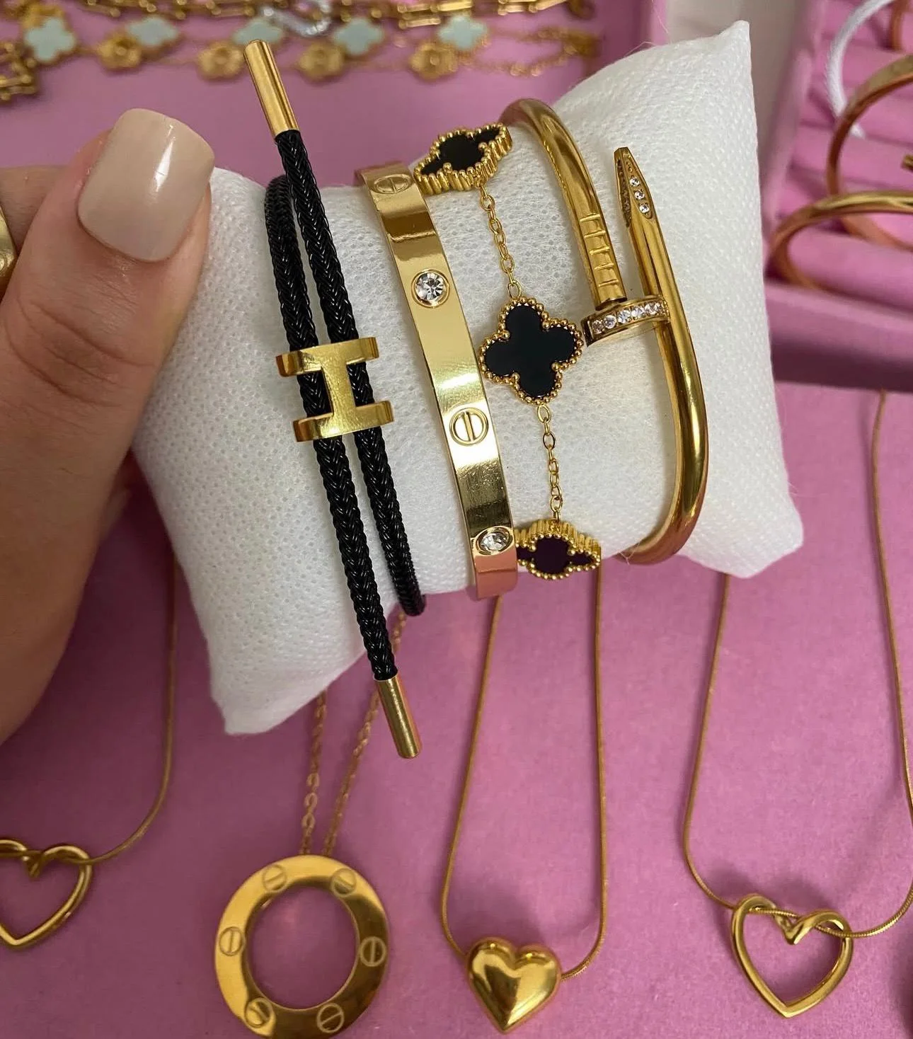 Ensemble de Bracelets de Luxe Esthétique