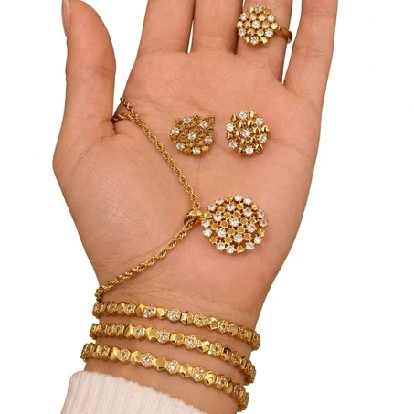 🍯   طقم زهرة الشهدة الذهبية🍯