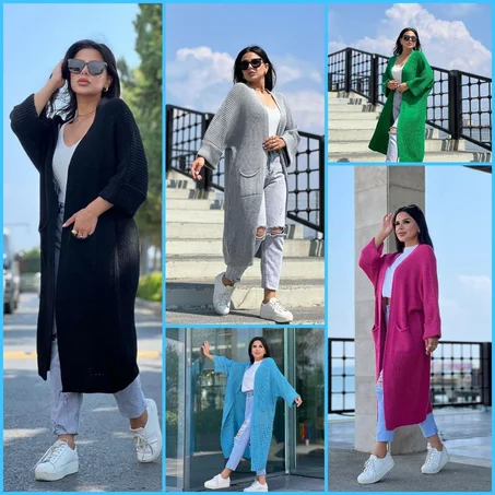 جاكيت تريكو طويل