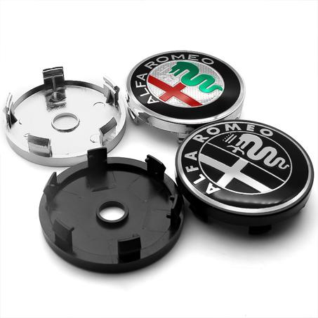 4X Moyeux de roue, Centre de roue de voiture avec Logo alfaromeo