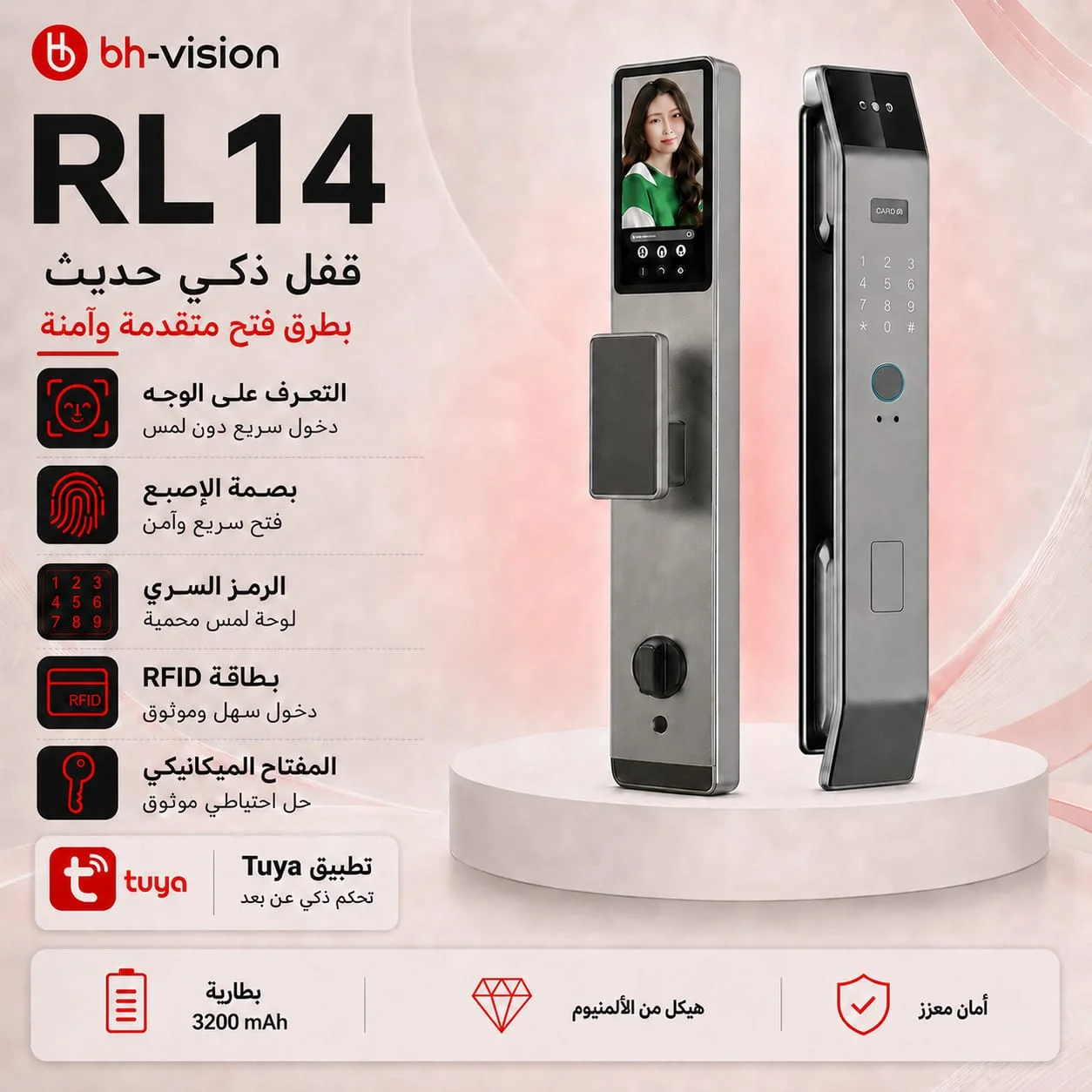 🔐 RL14 — القفل الذكي بالتعرّف على الوجه