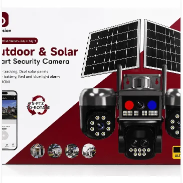 Outdoor & Solar Smart Security Camera | 8K Ultra HD Dual Solar PTZ Camera