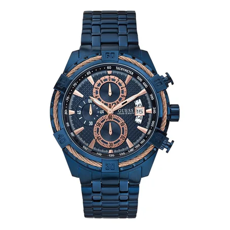 MONTRE GUESS Blue Stainless Steel Chronograph W0522G3