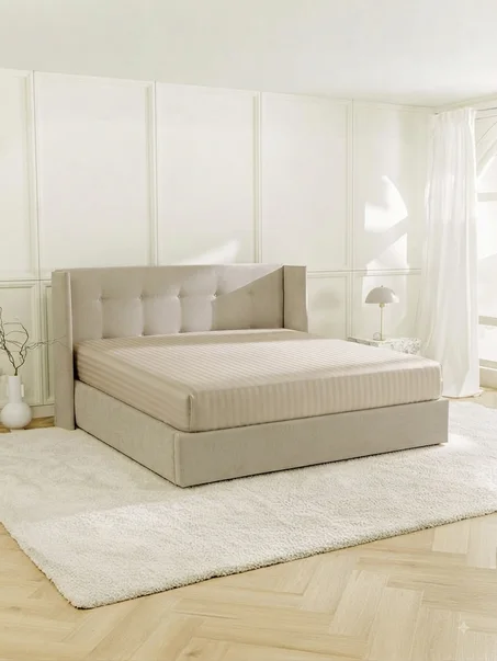 Housse de Matelas en Beige