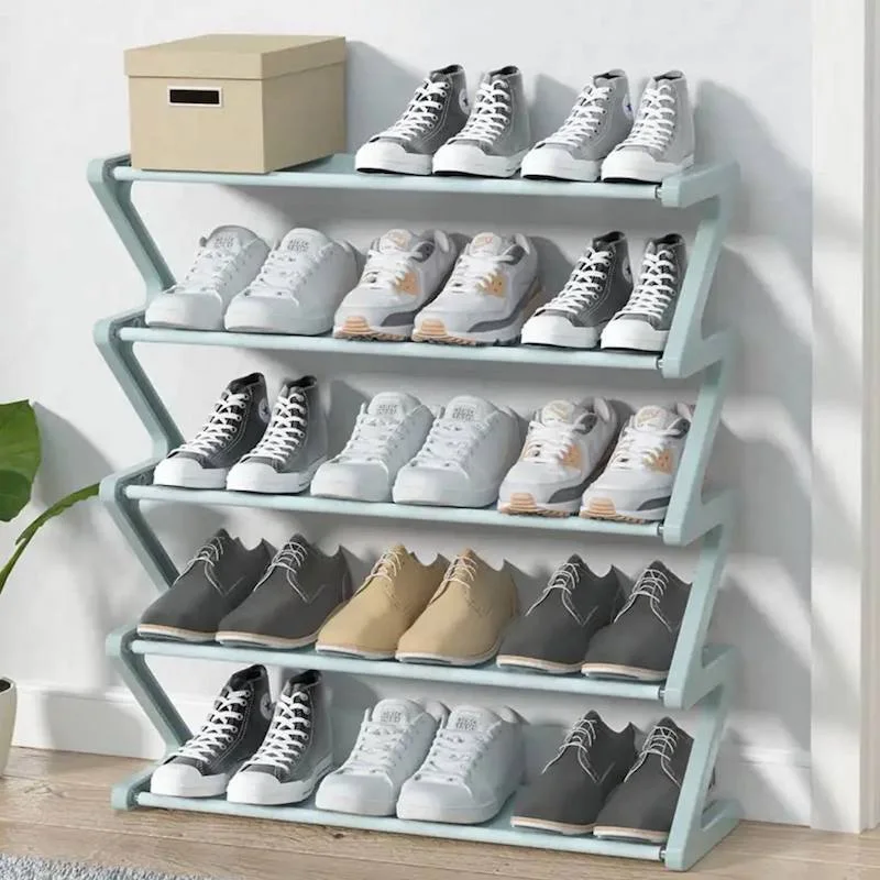 Étagère portable de rangement de chaussures à 5 niveaux