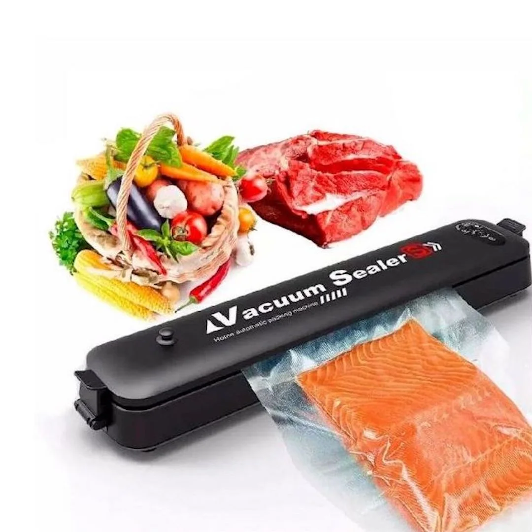 Machine d'emballage alimentaire sous vide avec sacs en plastique