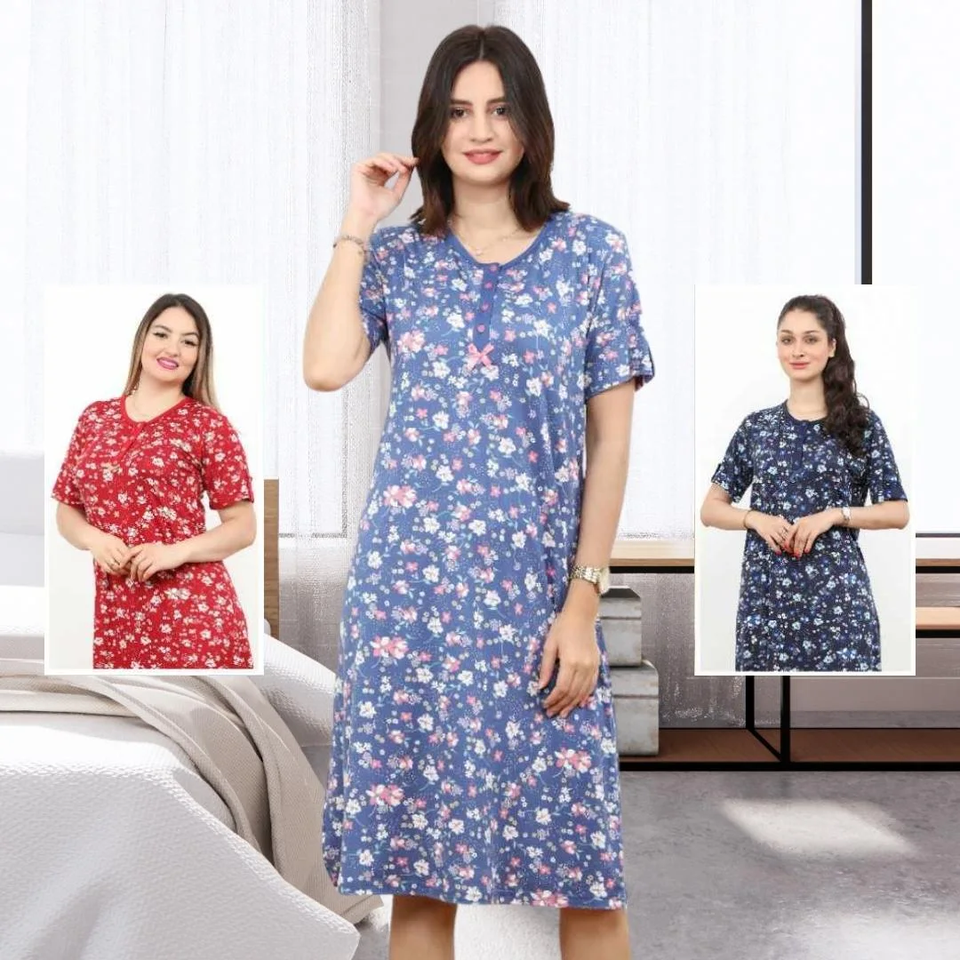 Chemise de nuit d'été pour femme - Style long - M#03