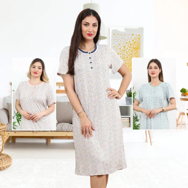 Chemise de nuit d'été pour femme - Style long - M#02
