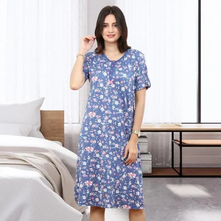 Chemise de nuit d'été pour femme - Style long - M#03