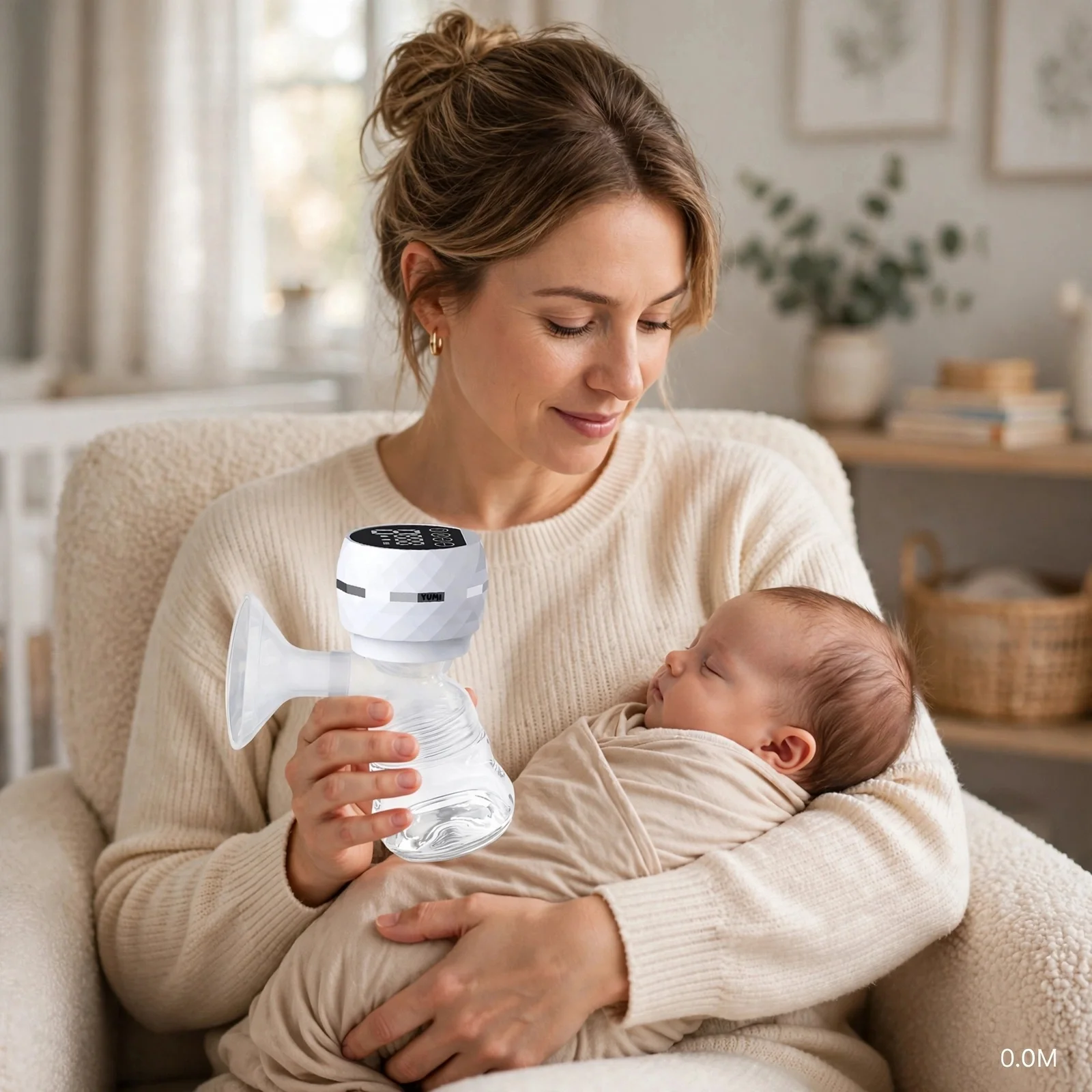 Tire-Lait Électrique Portable et Rechargeable pour Allaitement à Aspiration Réglable Anti-Retour