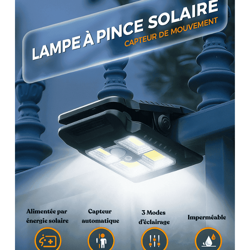 Projecteur solaire intelligent avec détecteur de mouvement