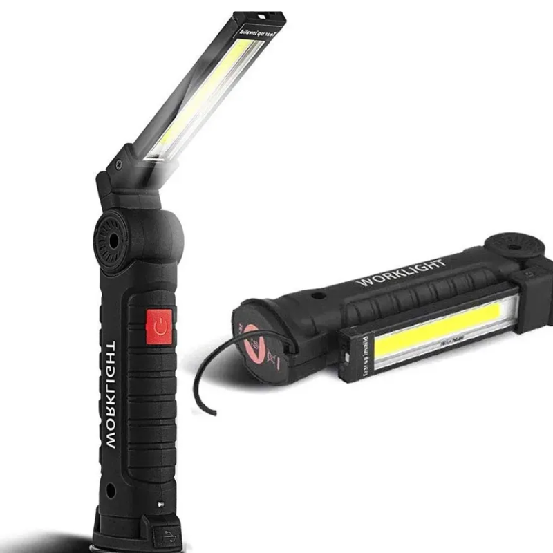 Lampe de Travail LED Pro 360° : Rechargeable & Magnétique