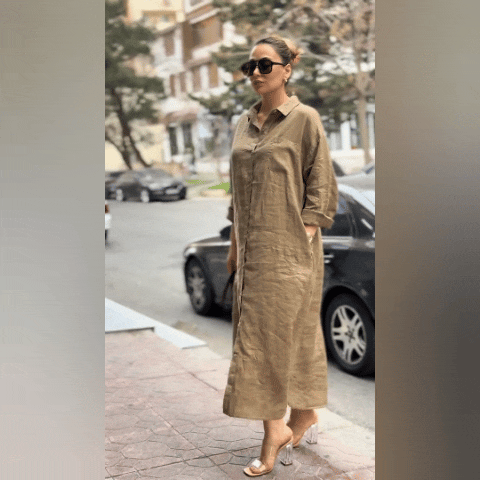 ROBE EN LIN 100%